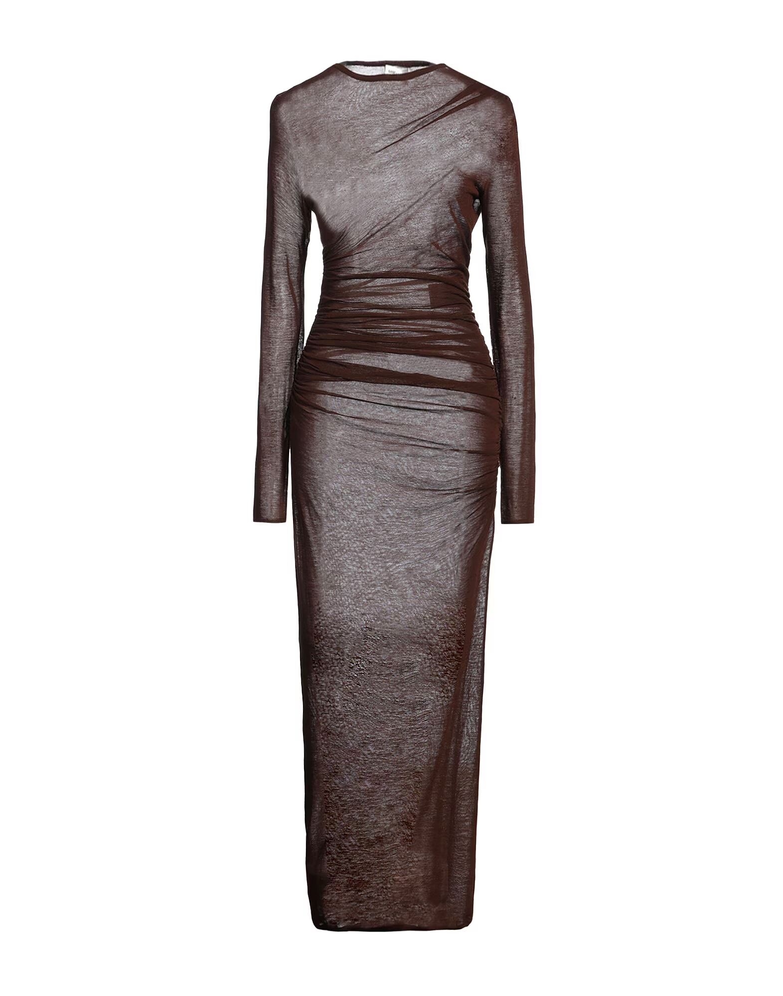 

Макси платье Saint Laurent, шоколадный