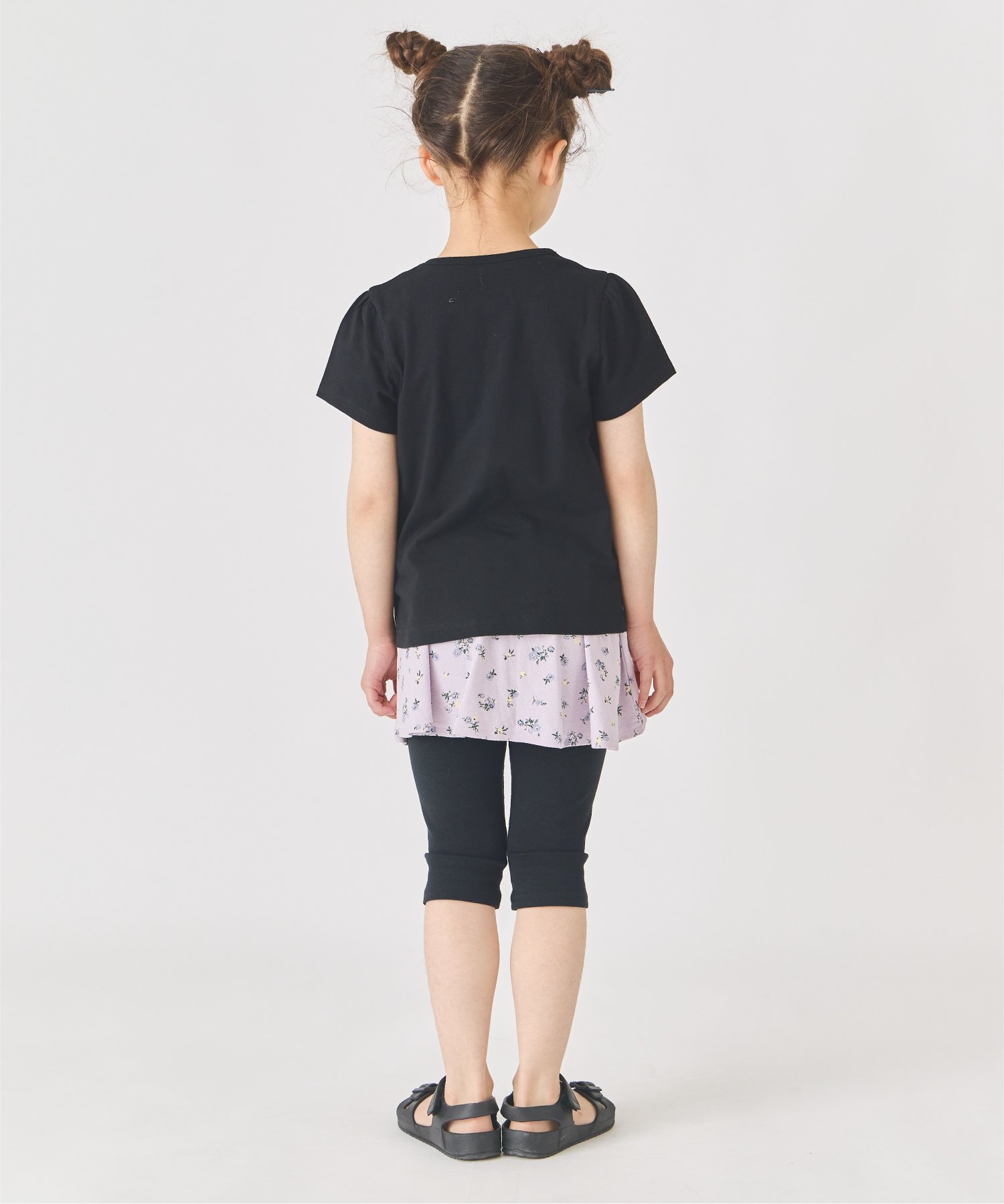 Шифоновая футболка Ever Closet, black — фото 2