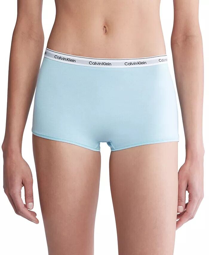 

Женское нижнее белье со средней посадкой и современным логотипом QD5195 Calvin Klein, синий