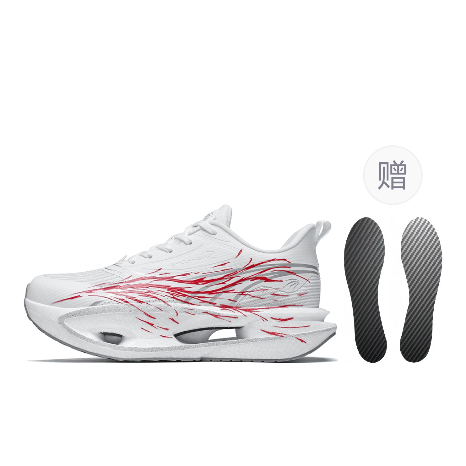 

Амортизация Устойчивость к скольжению Устойчивость к истиранию Увеличение высоты Отскок Низкий верх SUPERING BEAST, белый серебряный (phoenix rising from the flames)[comes with full-length carbon plate]