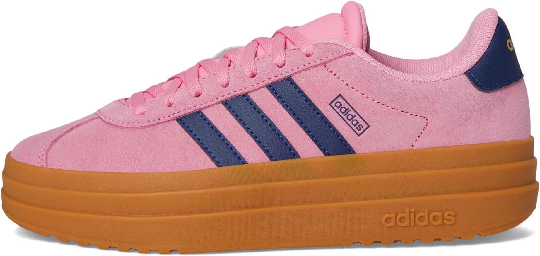 Кроссовки Adidas Kids VL Court Bold Shoes, Bliss Pink/Dark Blue/Gold Metallic — фото 4