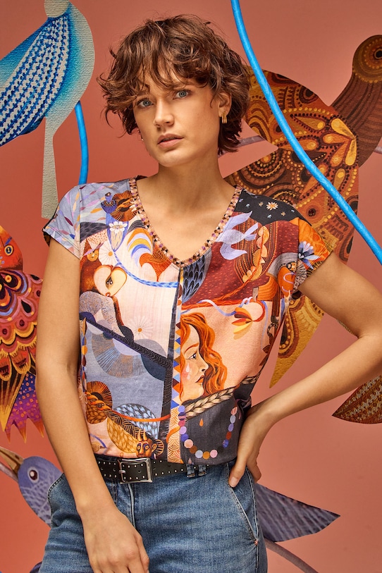 

Хлопковая футболка Medicine, мультиколор