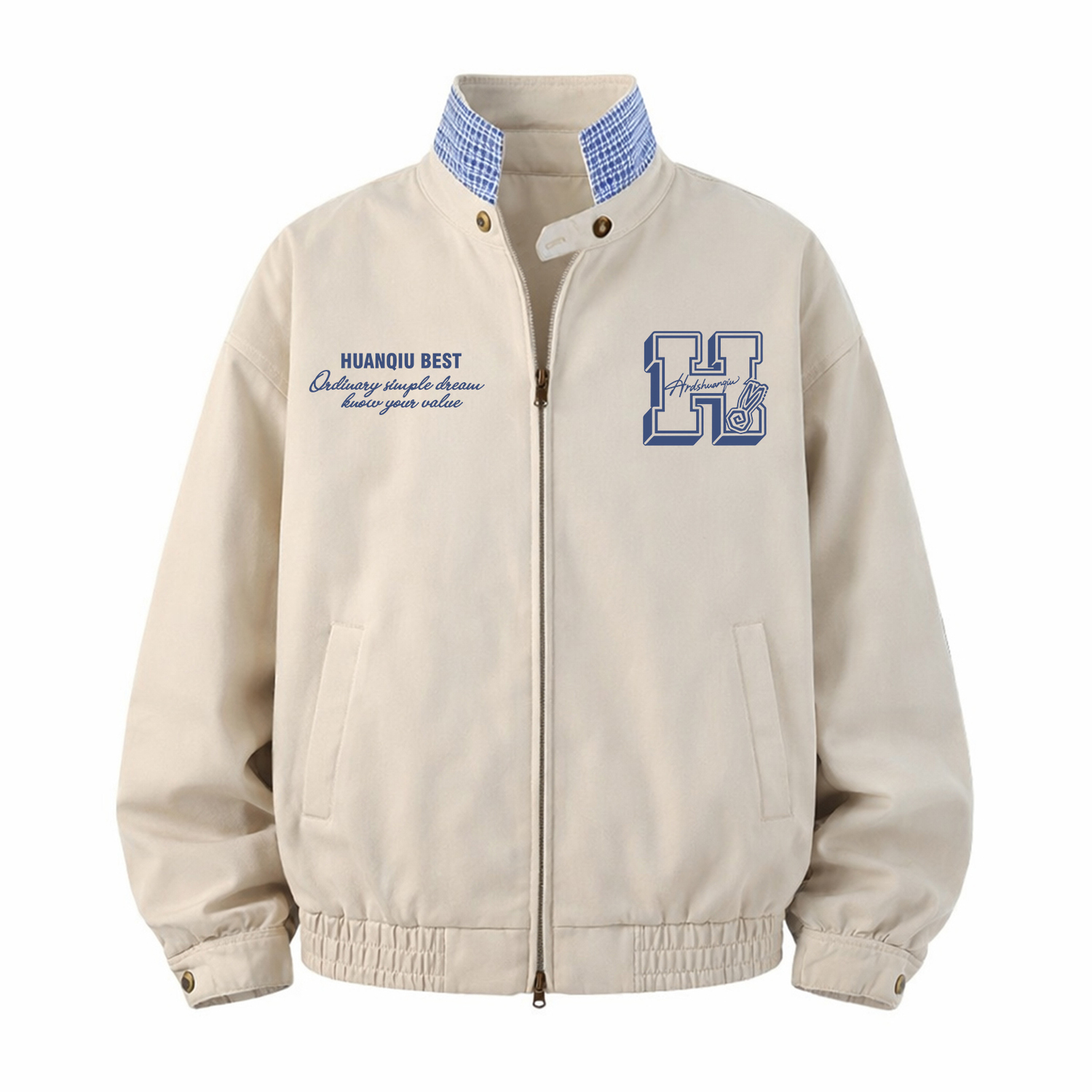 

Куртка Unisex Stand Collar Moderate Pilot HUANQIU, бежевый