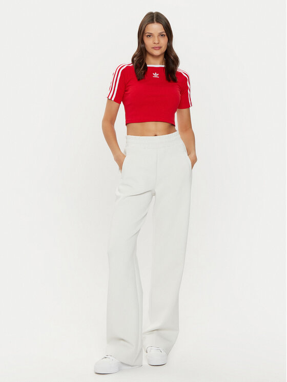 Футболка узкого кроя Adidas, красный — фото 2
