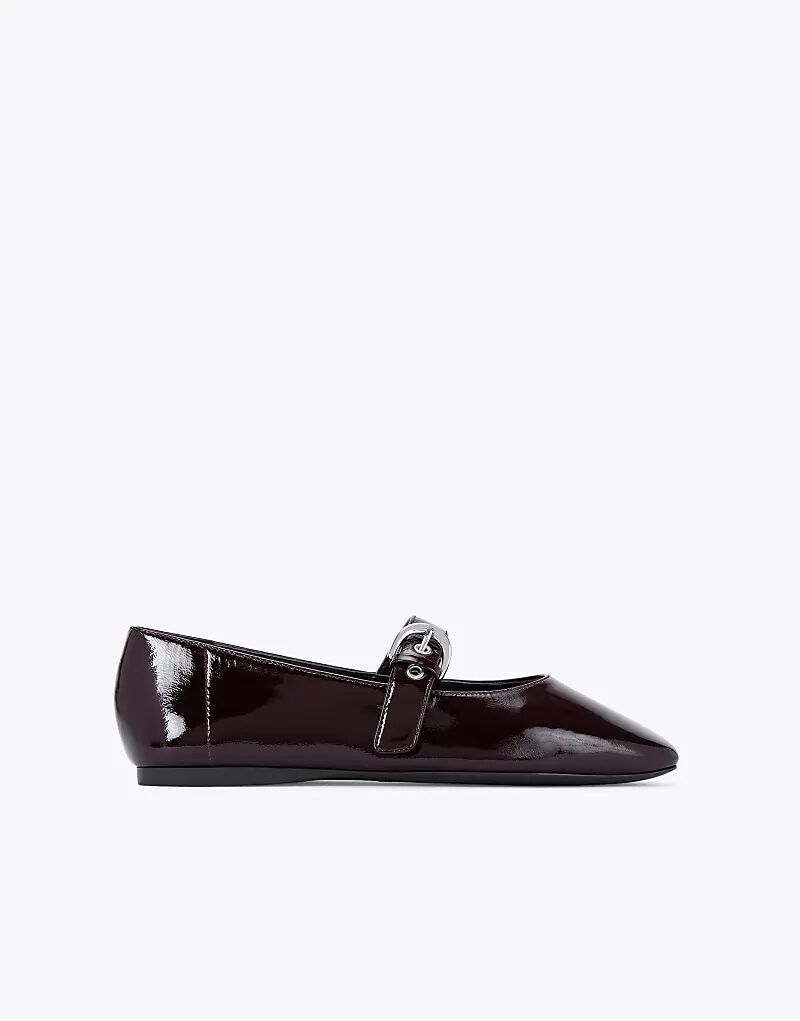 Балетки кожаные KG Kurt Geiger Nico в винном цвете