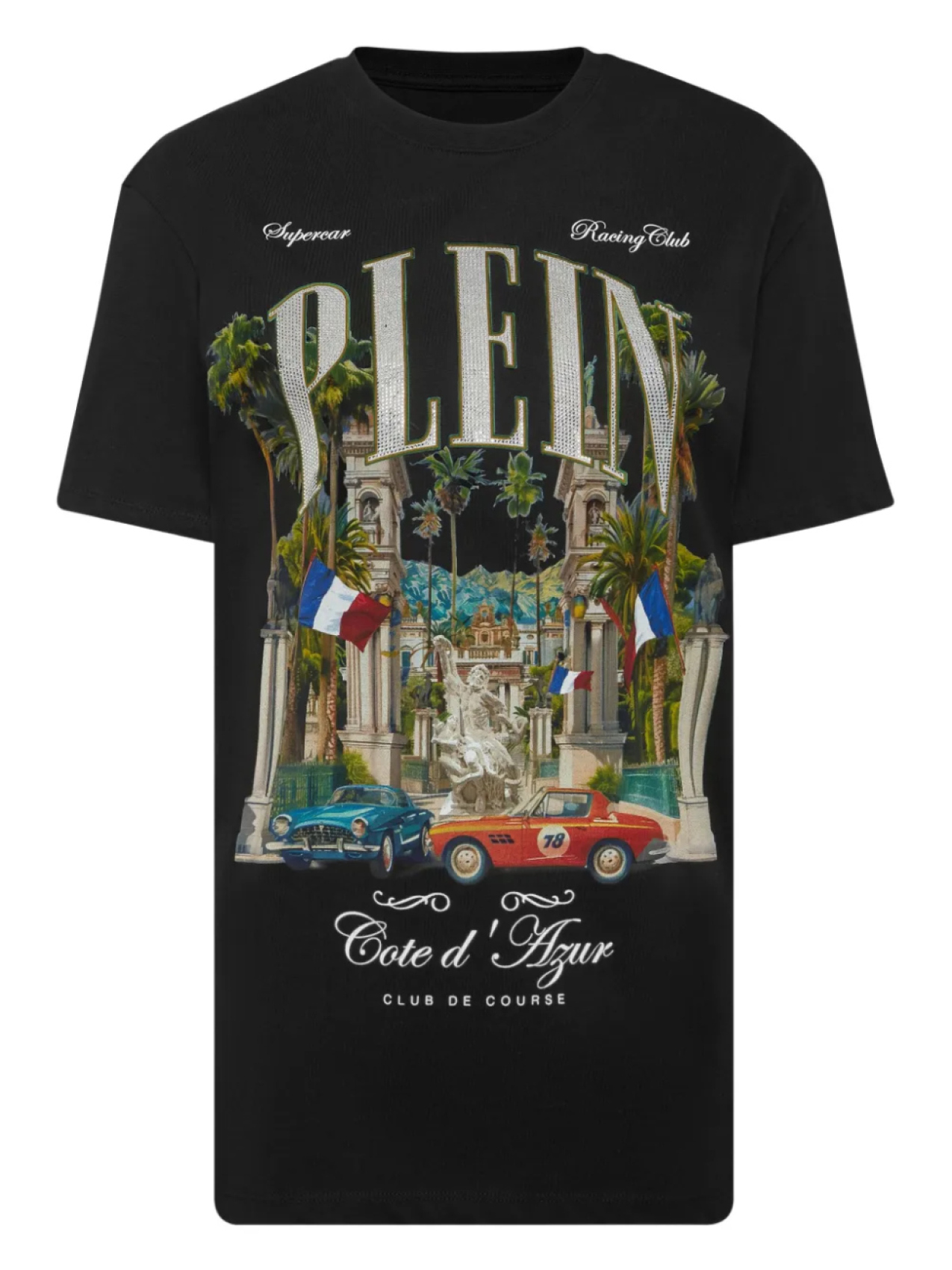 

Сексуальная футболка Pure Vintage Racing Philipp Plein, черный