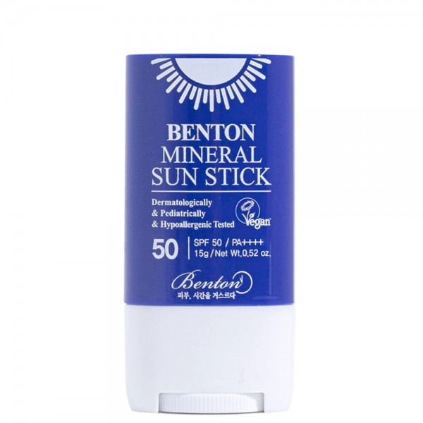 

Солнцезащитный крем mineral sun stick spf 50 pa++++ Benton, вес 15 гр.