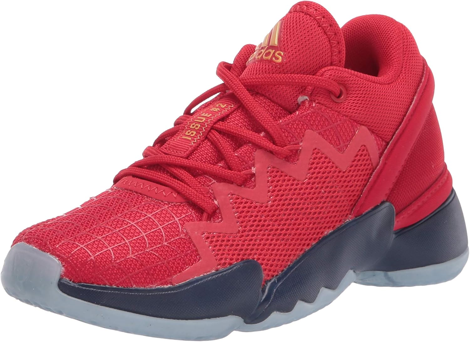 

Баскетбольные кроссовки Adidas D.o.n. Issue 2 для детей и подростков, синий/золотой/темно-синий/алый