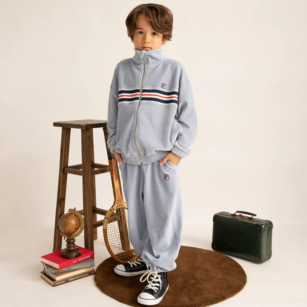 Вязаная вельветовая куртка Branshes, blue — фото 4