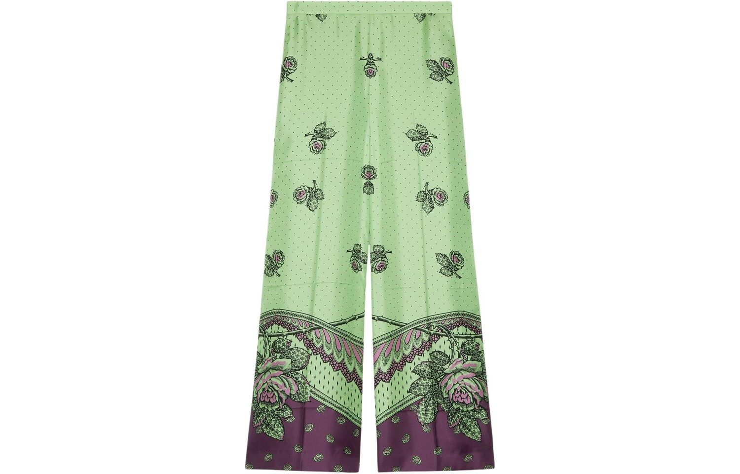 Брюки женские Gucci Повседневные, Элегантный крой, Зеленые