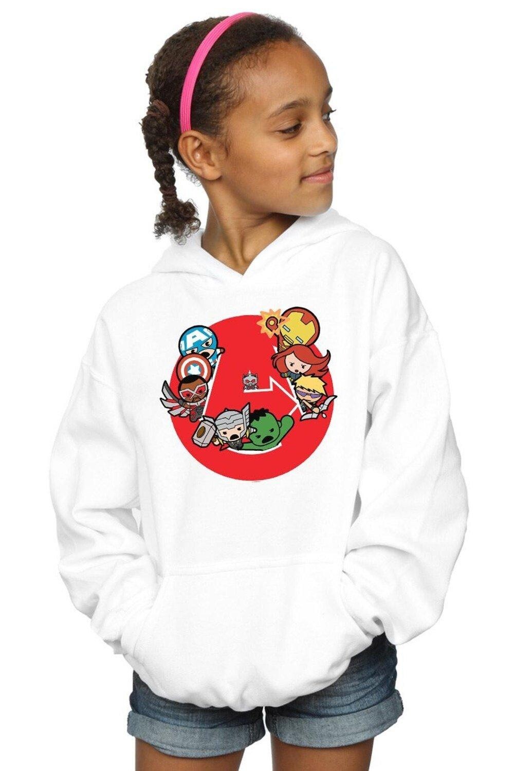 

Kawaii Avengers Ready Steady War Толстовка Marvel, белый