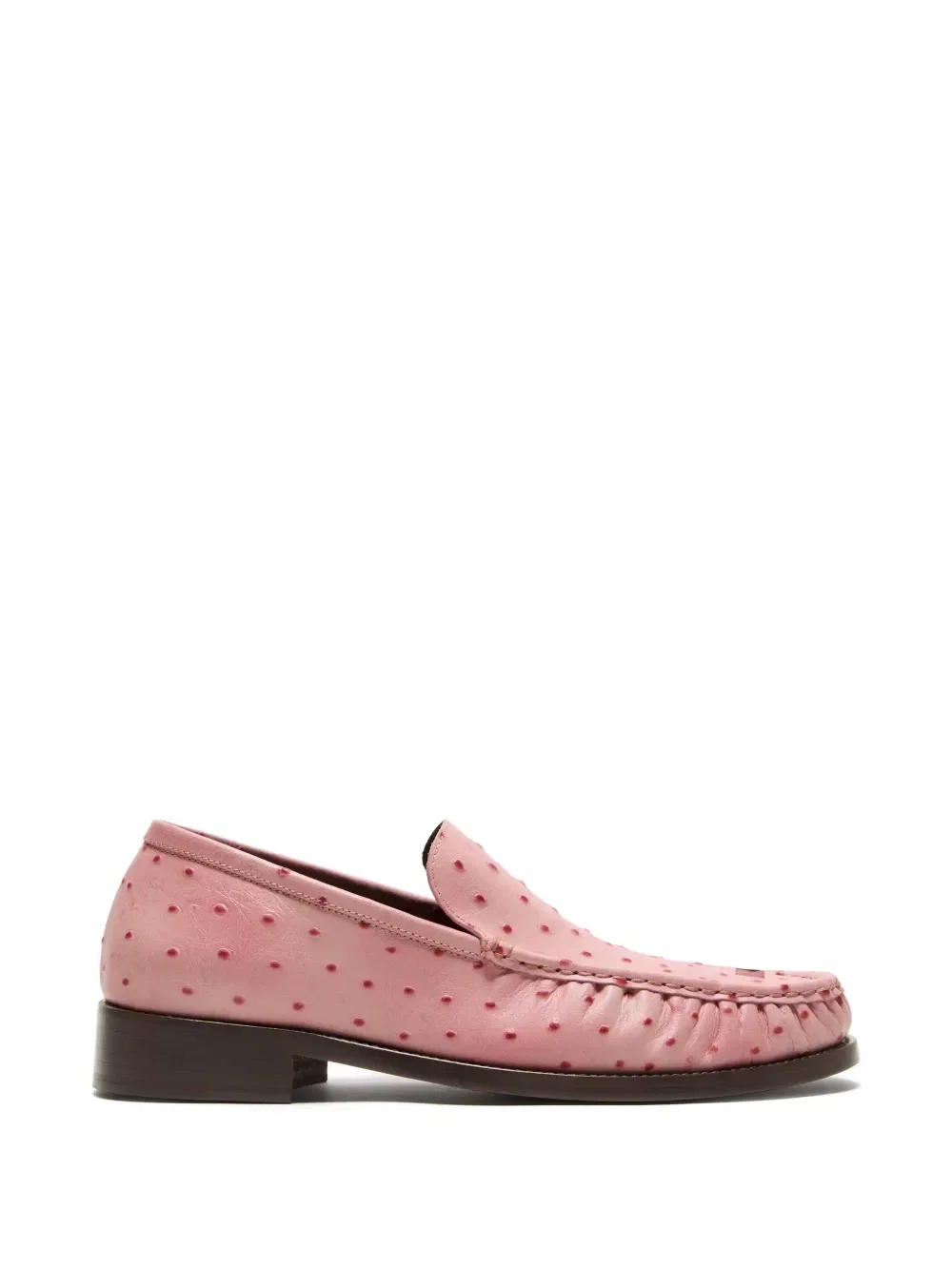 Лоферы с точечным тиснением Acne Studios, розовый