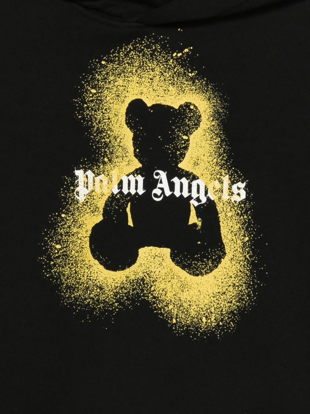 Худи с графичным принтом Palm Angels Kids, черный — фото 3