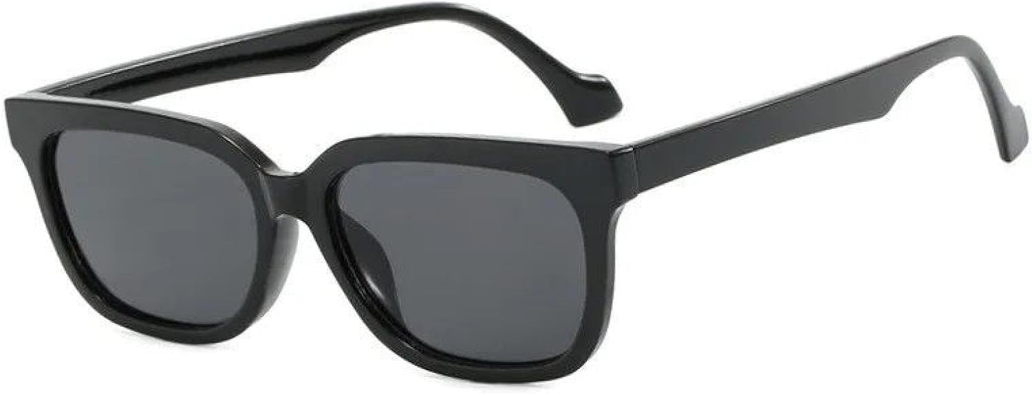 

Модные солнцезащитные очки-многоугольники для женщин, леопардовый принт, ретро-стиль, прозрачные с градиентом, защита от УФ-излучения UV400, для мужчин TVTBBVV, Black Black