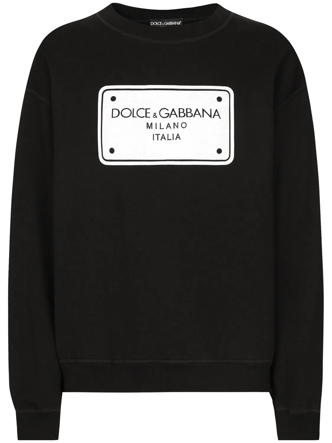 Свитшот с графическим принтом Dolce & Gabbana, черный