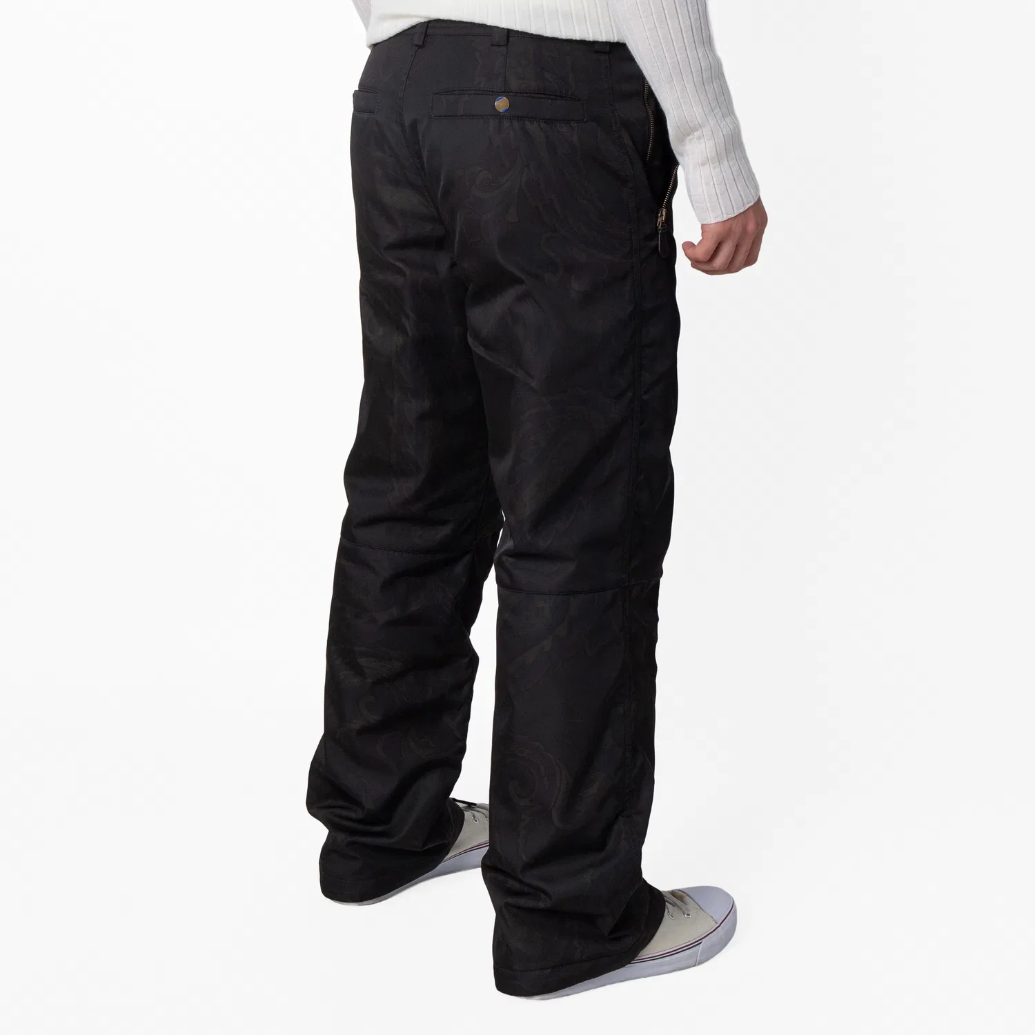 Брюки карго с принтом Paisley Nylon Zip Cargo Trousers Burberry, Shadow Ip Pattern — фото 2