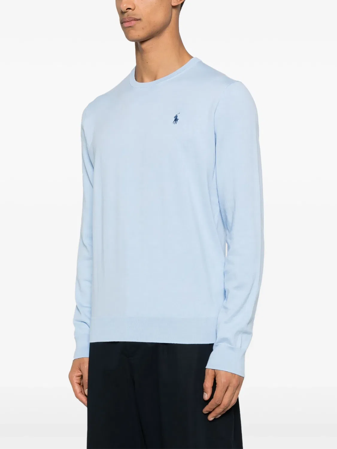 Polo Ralph Lauren Топ хлопковый синий — фото 4