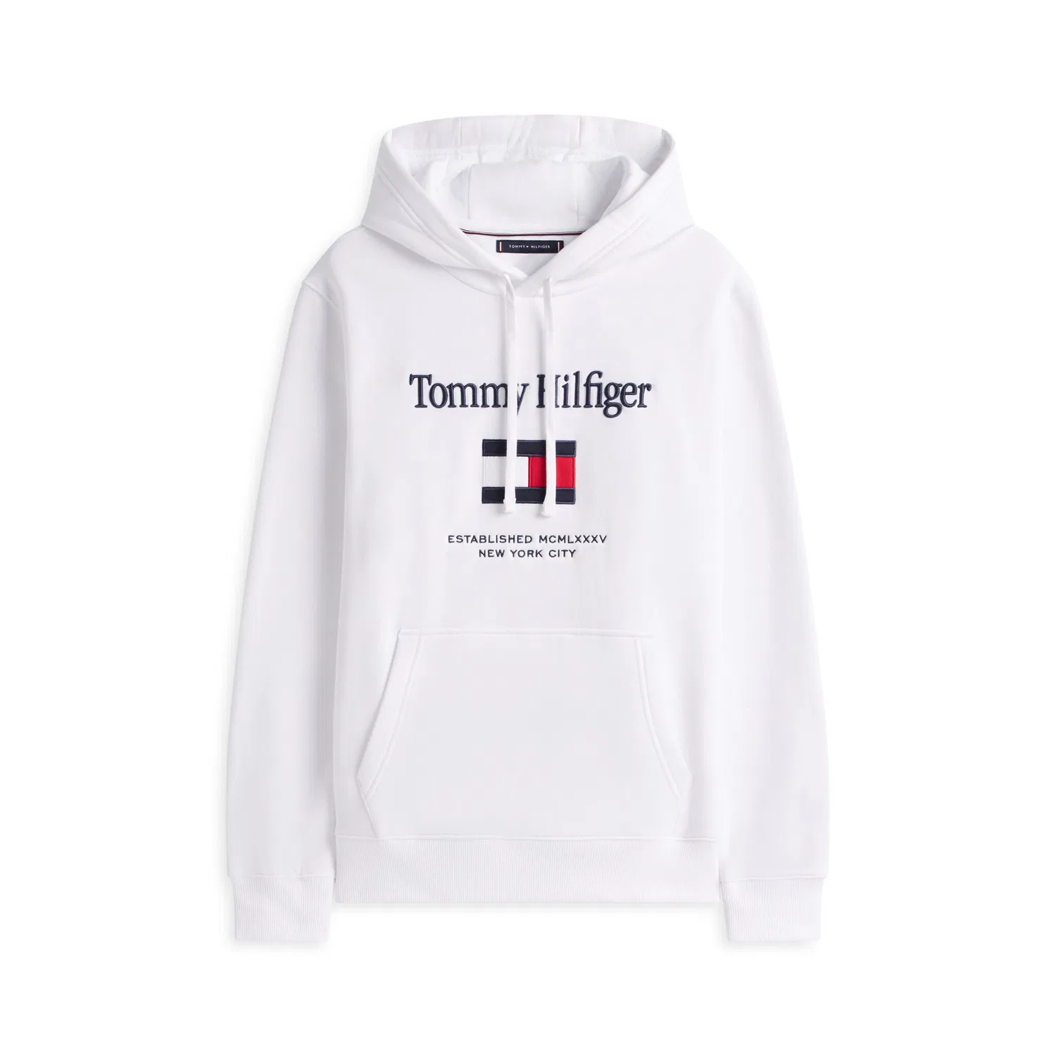 Мужской худи с вышивкой Tommy Hilfiger, White — фото 4