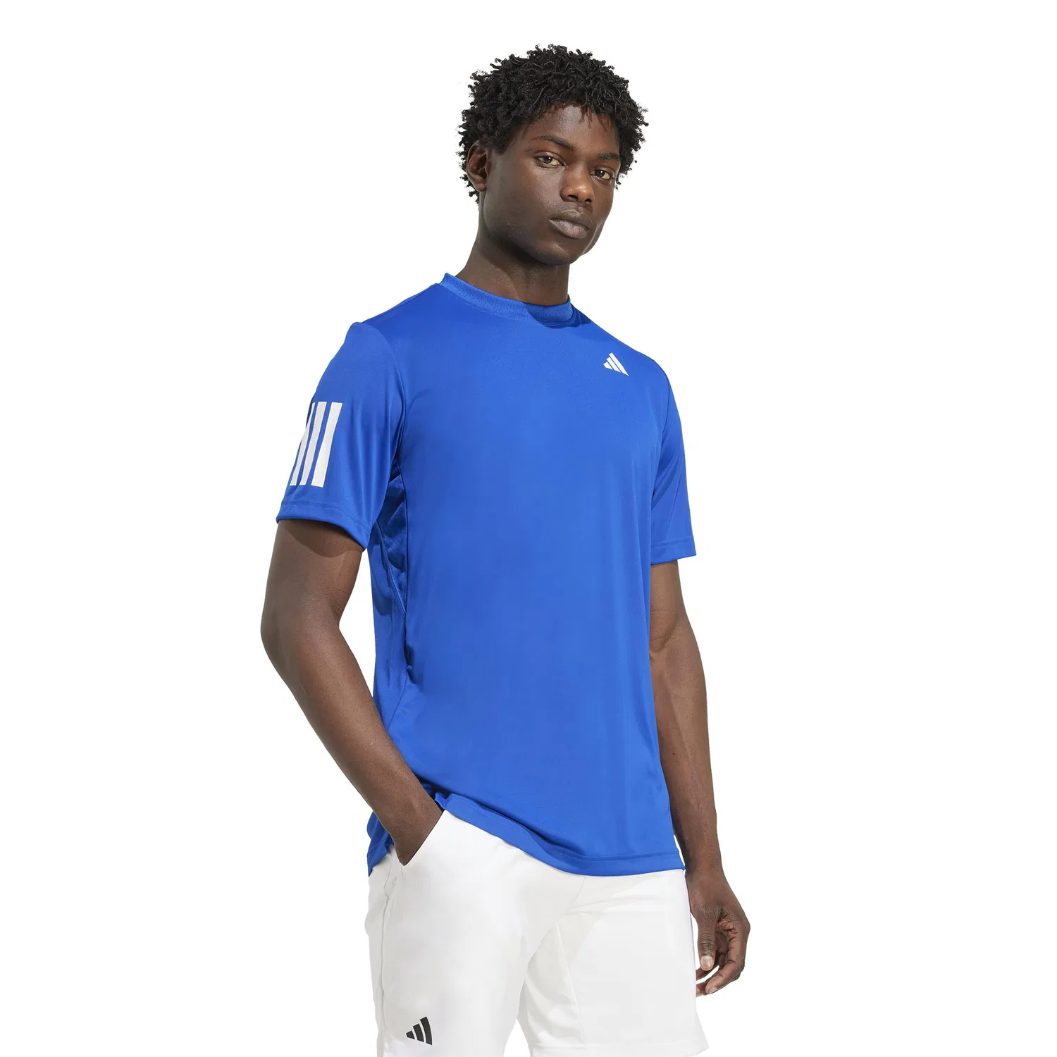 Мужская футболка с принтом Club Tennis Climacool 3-Stripes adidas, Collegiate Royal — фото 2