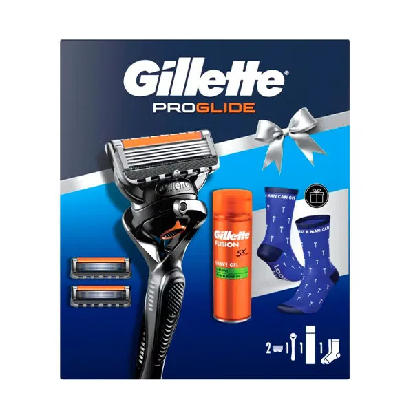 Набор для бритья с бритвой гелем и аксессуарами вариация Pack Proglide 2Up GILLETTE