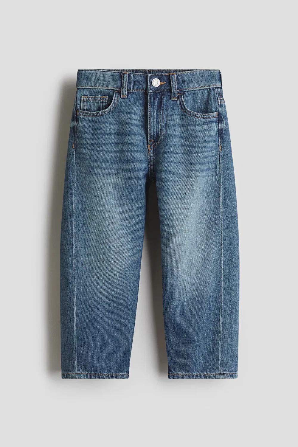 Бочкообразные джинсы свободного кроя H&M, Denimblau — фото 4