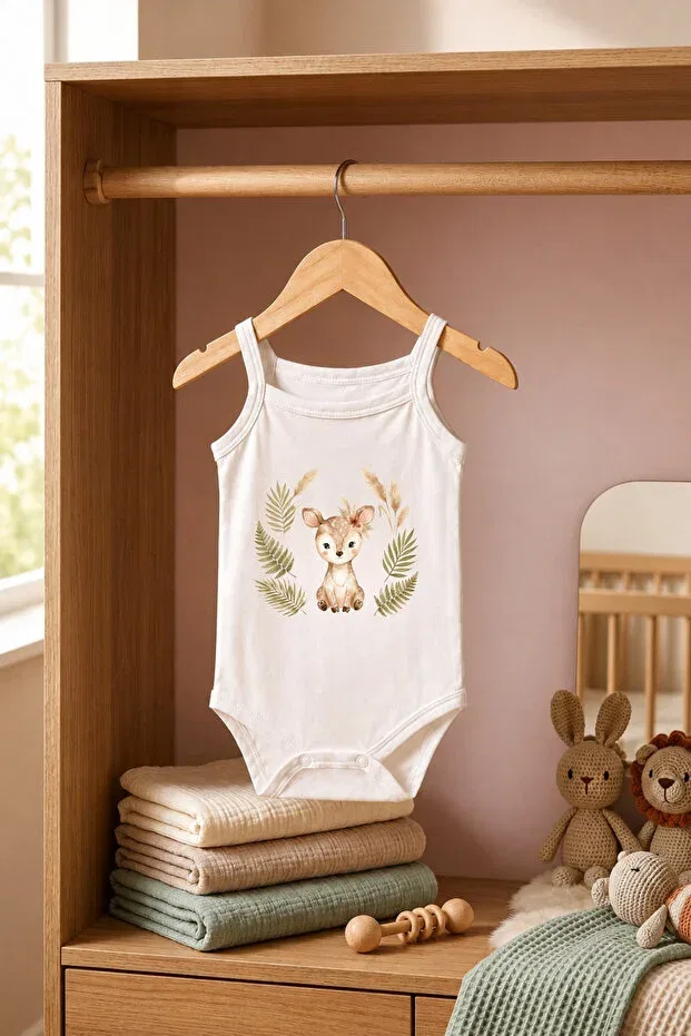 Детское боди для новорожденных с принтом Bebeqon, White — фото 3
