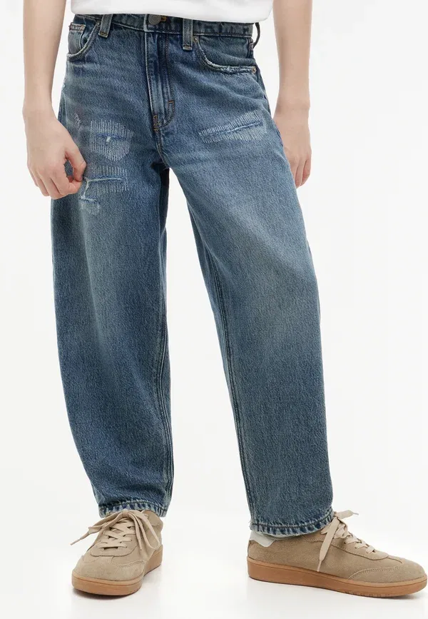 Брюки джинсовые Barrel vintage destruction, Tommy Hilfiger, Dark Blue Denim, темно-синий