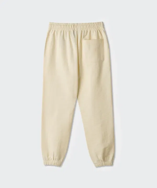 Тренировочные штаны базовые, Musinsa Standard Kids, лимонный крем — фото 3