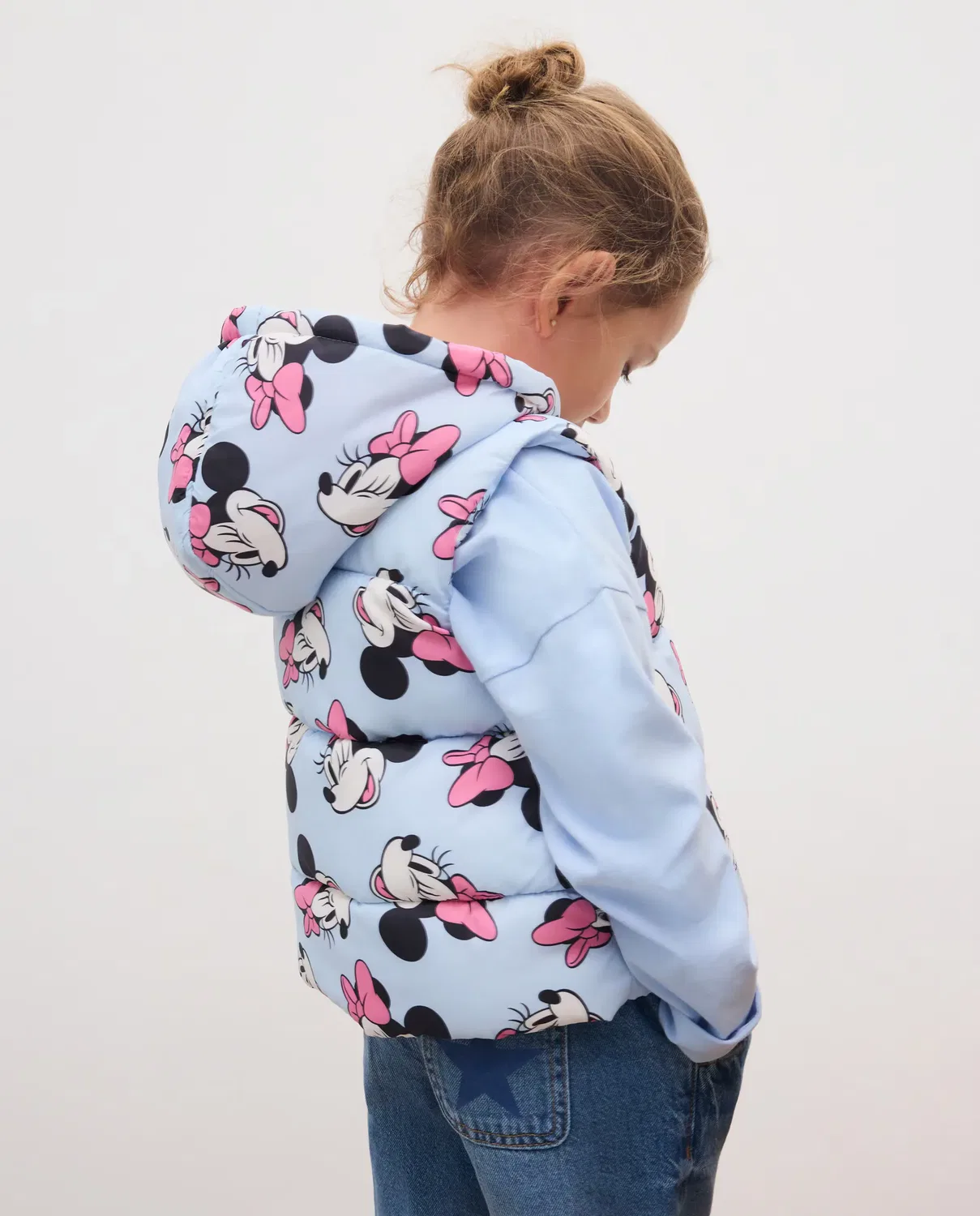 Детский жилет для девочек с принтом Minnie Mouse Kids El Corte Inglés, Azul Marino — фото 3