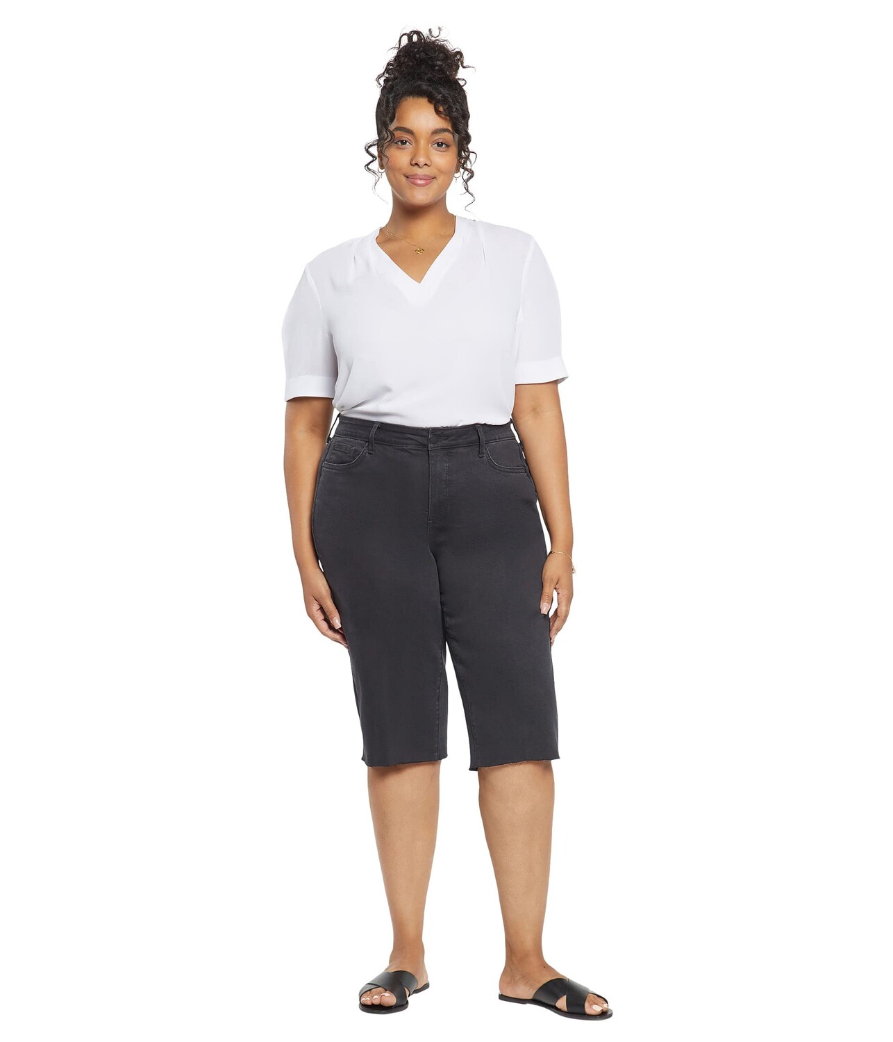 

Джинсы NYDJ Plus Size, Plus Size Kristie 80s Bermuda in Trinity