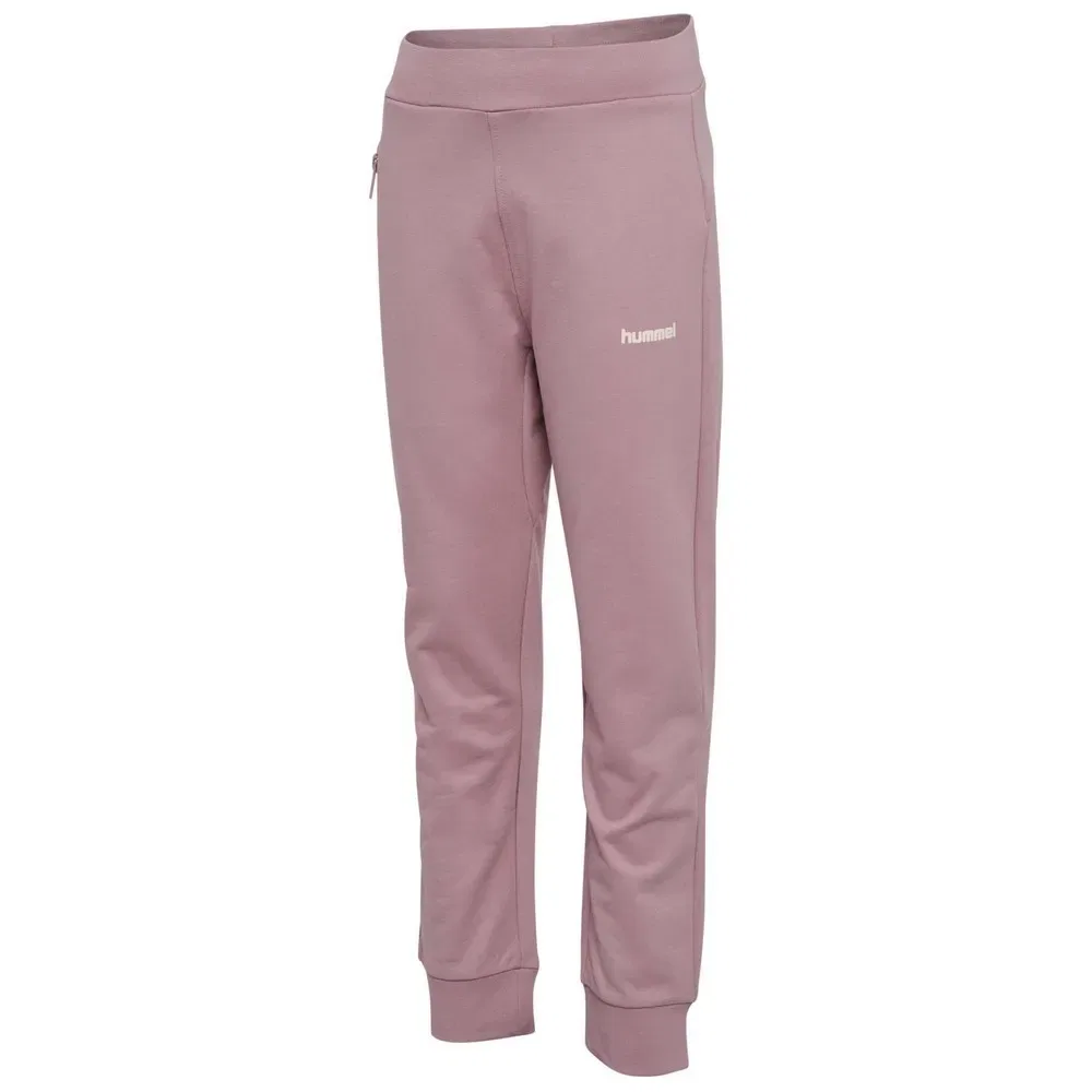 Детские спортивные штаны с регулируемой талией HMLJR Regular Adjust Waist Hummel, Pink — фото 3