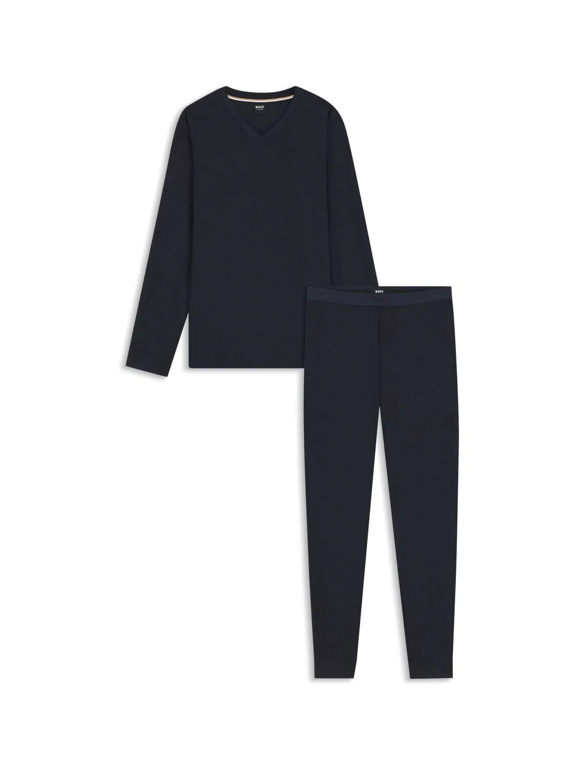 Пижама Regular Fit с логотипом BOSS, Navy