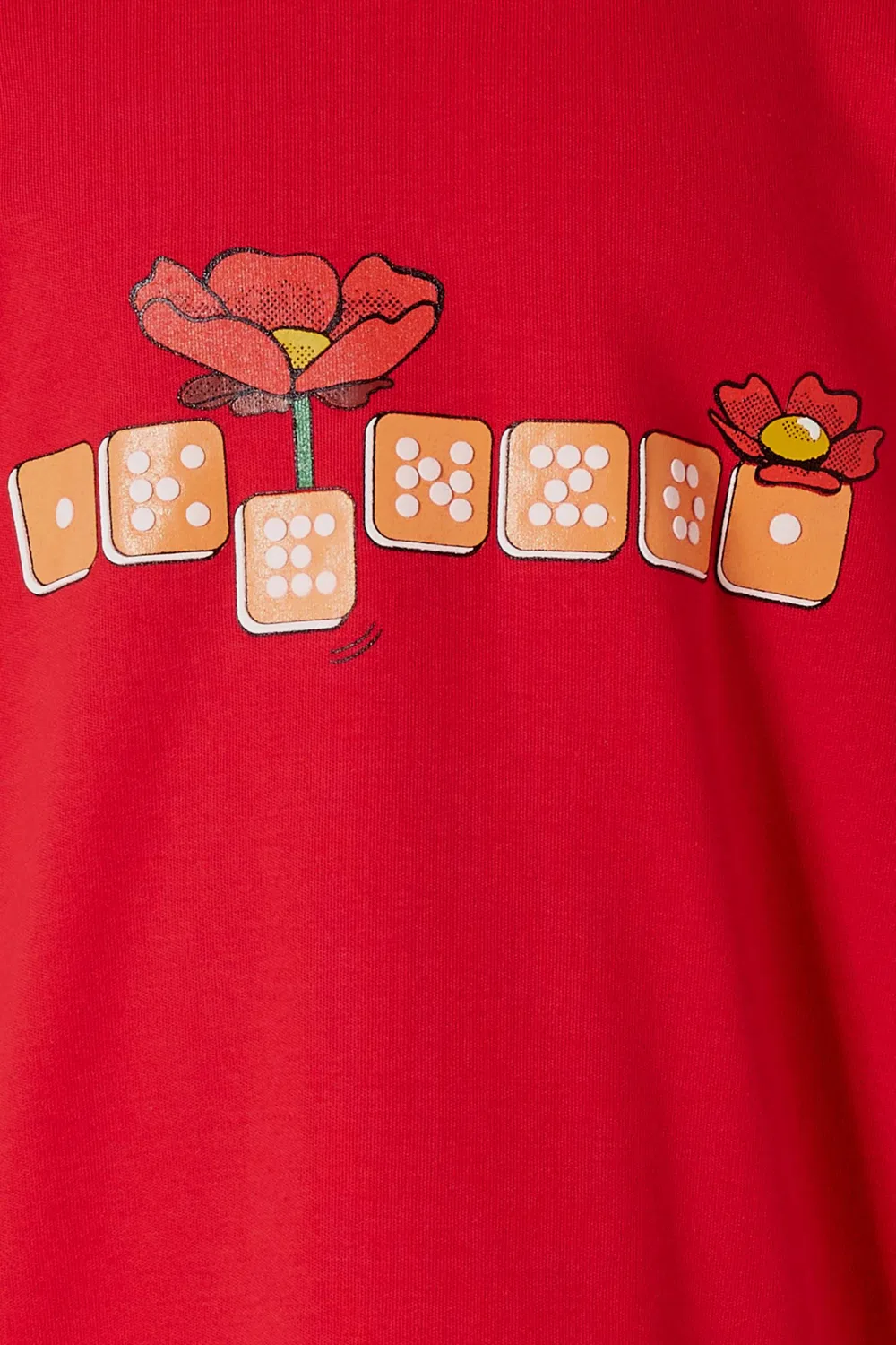 Платье с принтом Dice Flower KENZO KIDS — фото 3