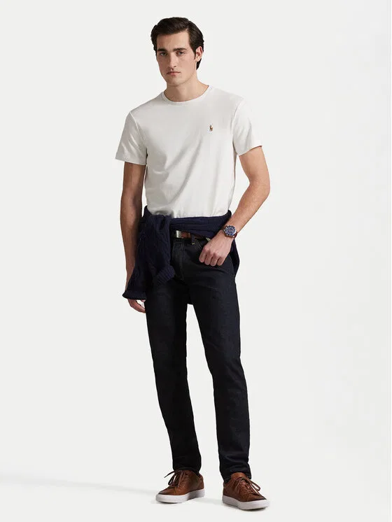 Футболка slim fit Polo Ralph Lauren, белый — фото 2