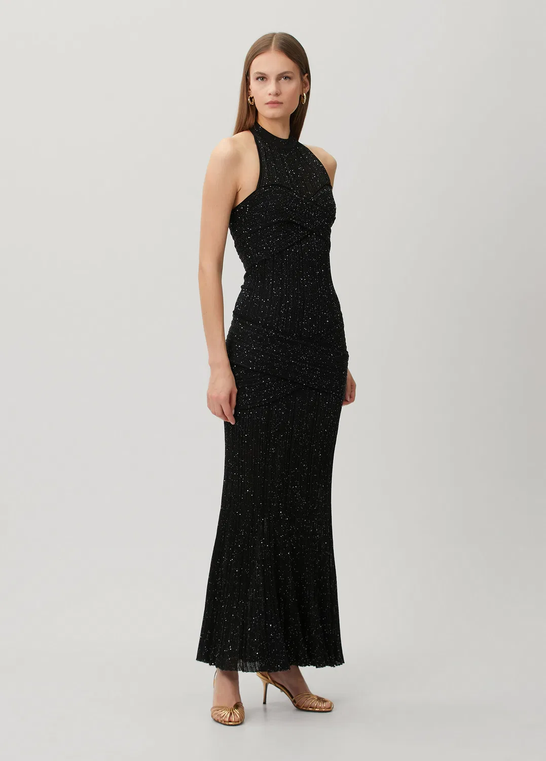 Абийе эльбисе maxi Balmain, black — фото 3