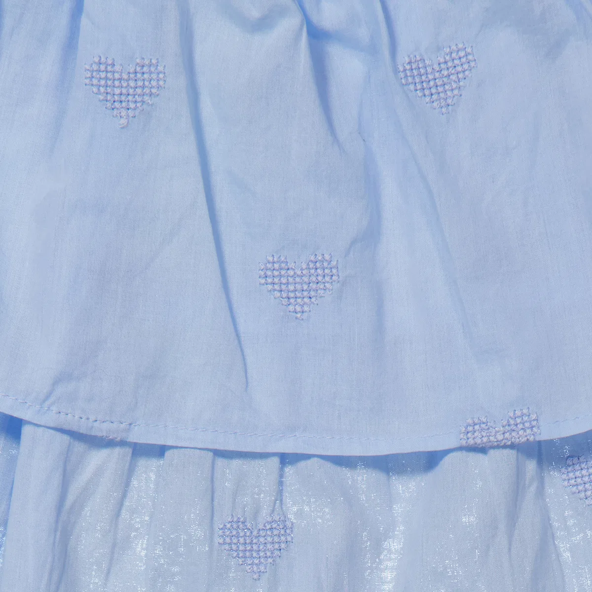 Юбка хлопковая с воланами Bonton Girls Jupe Bali Skirt, Aqua — фото 2