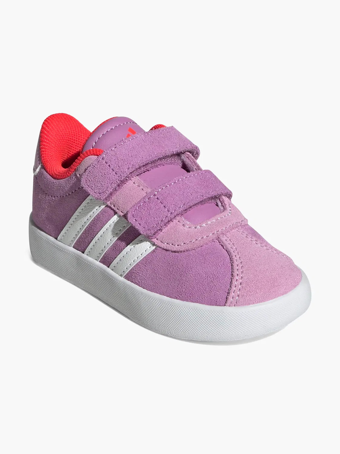 Детские кроссовки с липучками Adidas VL Court 3.0 CF I, фиолетовый — фото 2