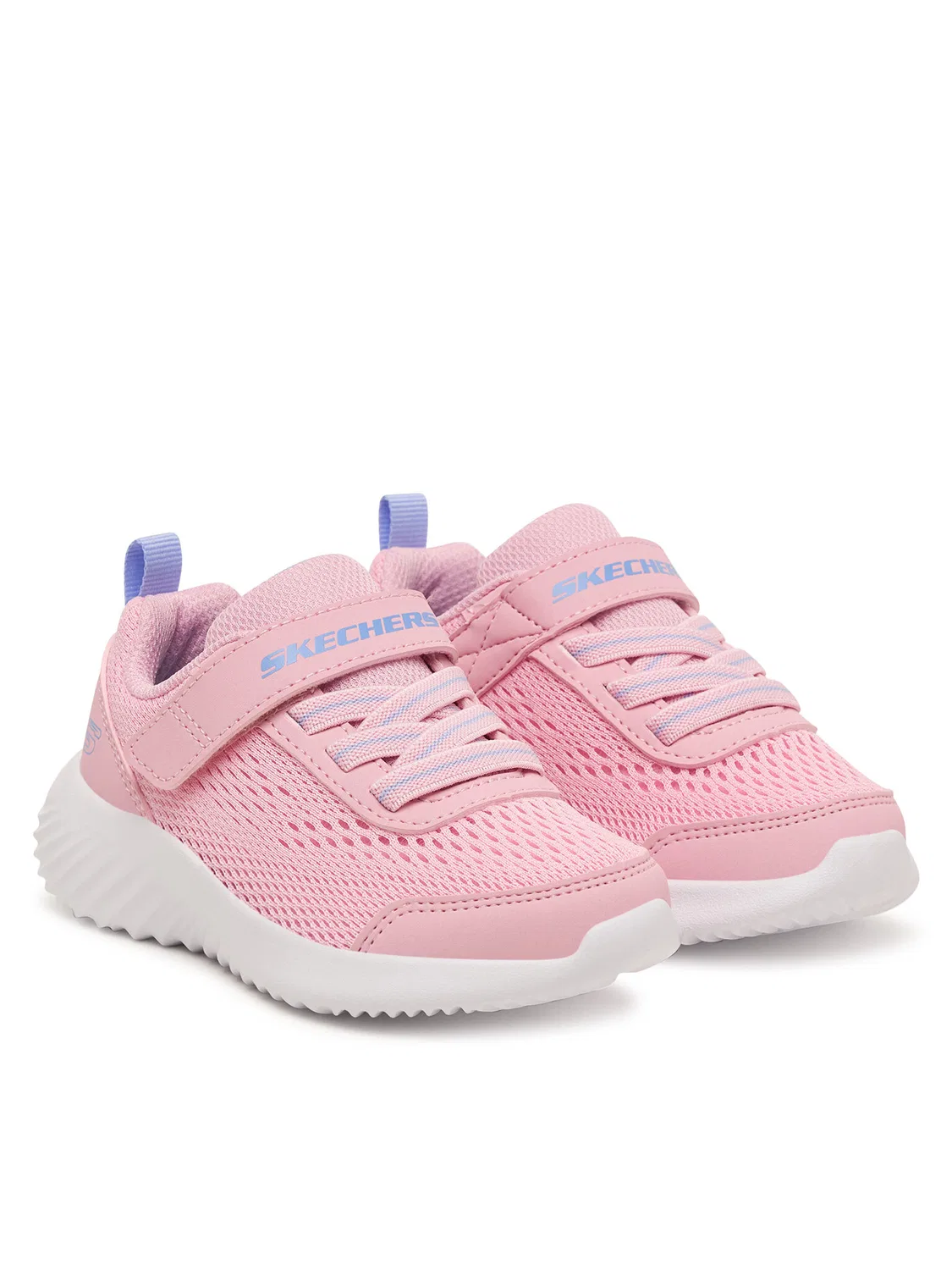Кроссовки для девочки Bounder-Free and Easy Skechers, светло-розовый — фото 2