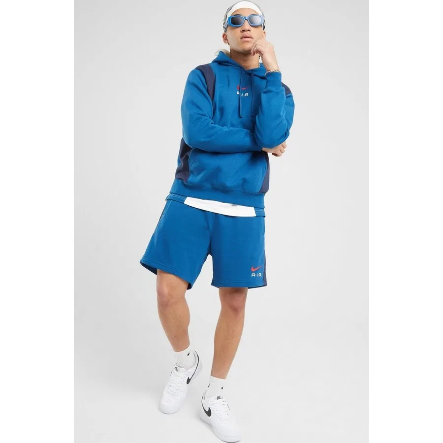 Шорты спортивные с длинным кроем Nike Sportswear Swoosh Air France Terry, Синий — фото 4