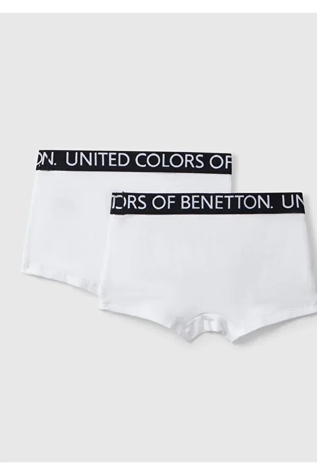 Детский набор боксеров для мальчиков с принтом United Colors Of Benetton, White — фото 2