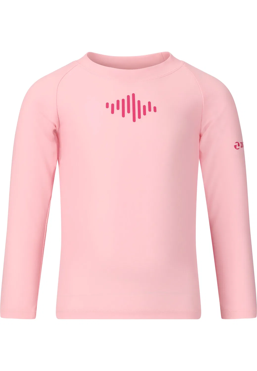 Детская футболка для плавания с длинным рукавом Crisp Zigzag, Orchideenpink