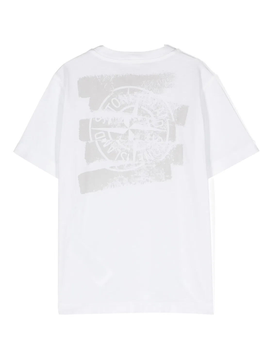 Футболка с мотивом компаса Stone Island, белый — фото 2
