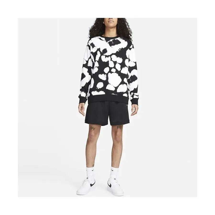 Шорты спортивные с принтом Nike Mesh Short DQ4900-010, Черный — фото 2