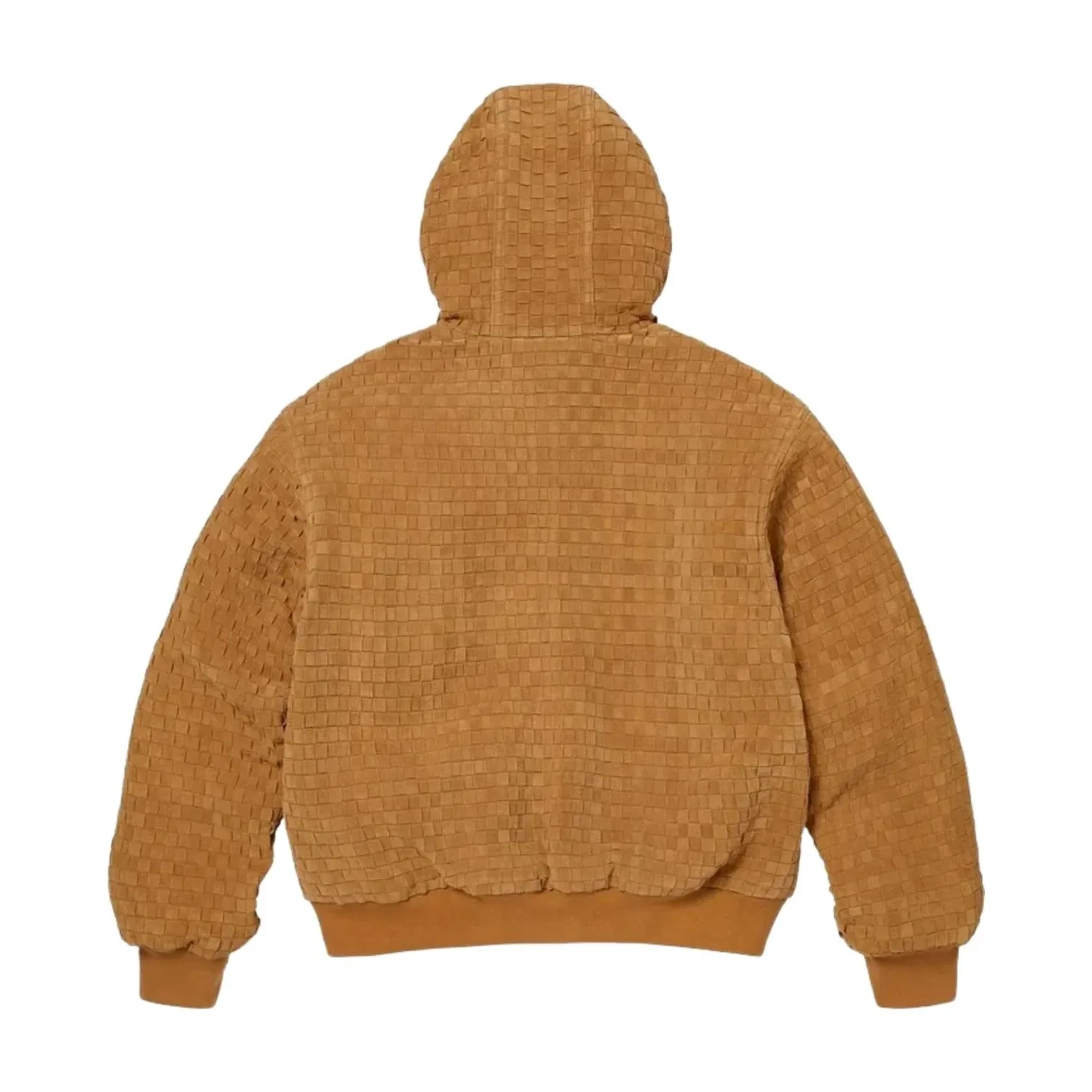 Мужская куртка FW26 Woven Suede Hooded Work Jacket 'Mustard' Supreme, Mustard — фото 3