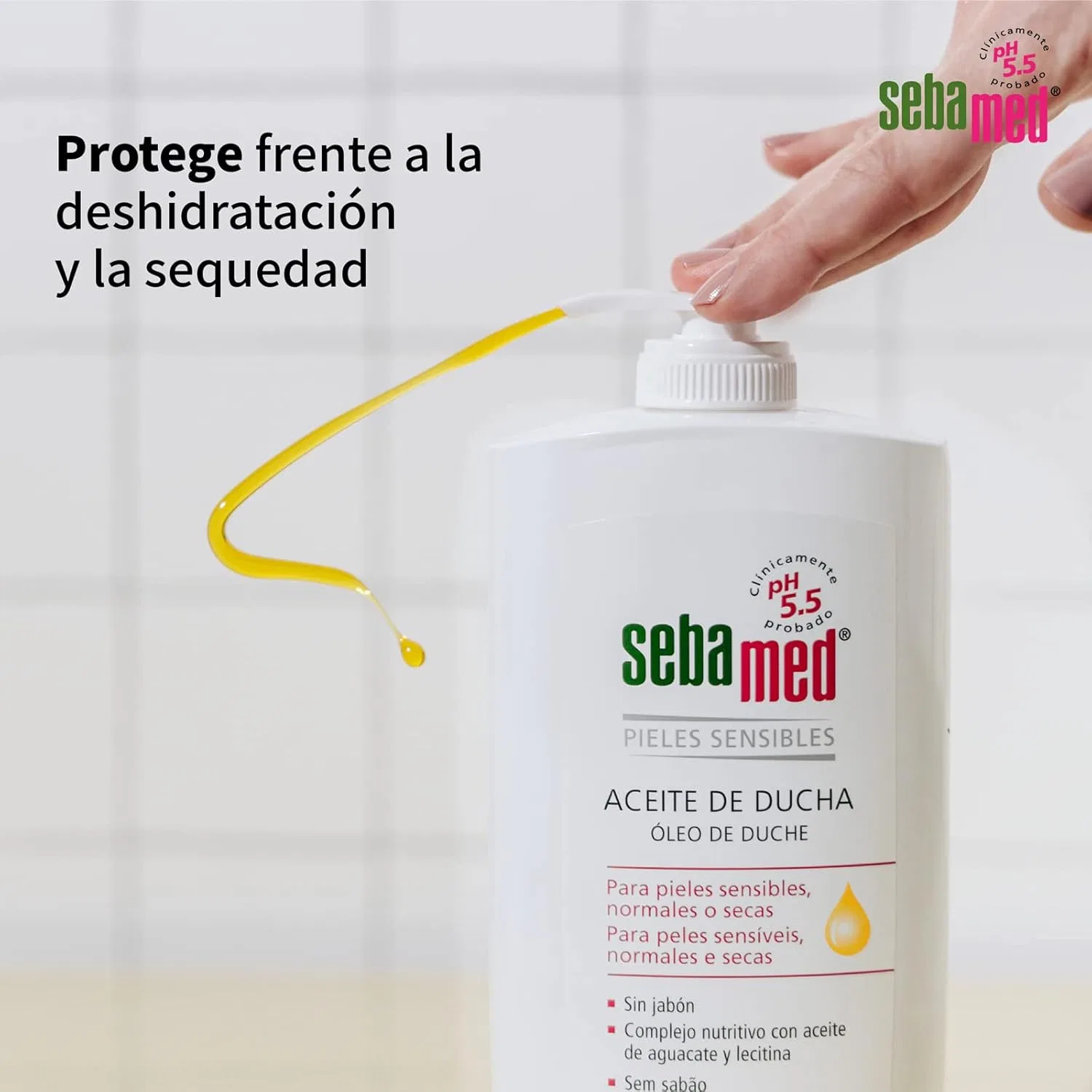 Душ Масло Sebamed Cleansing Shower Oil, 500 мл — фото 3