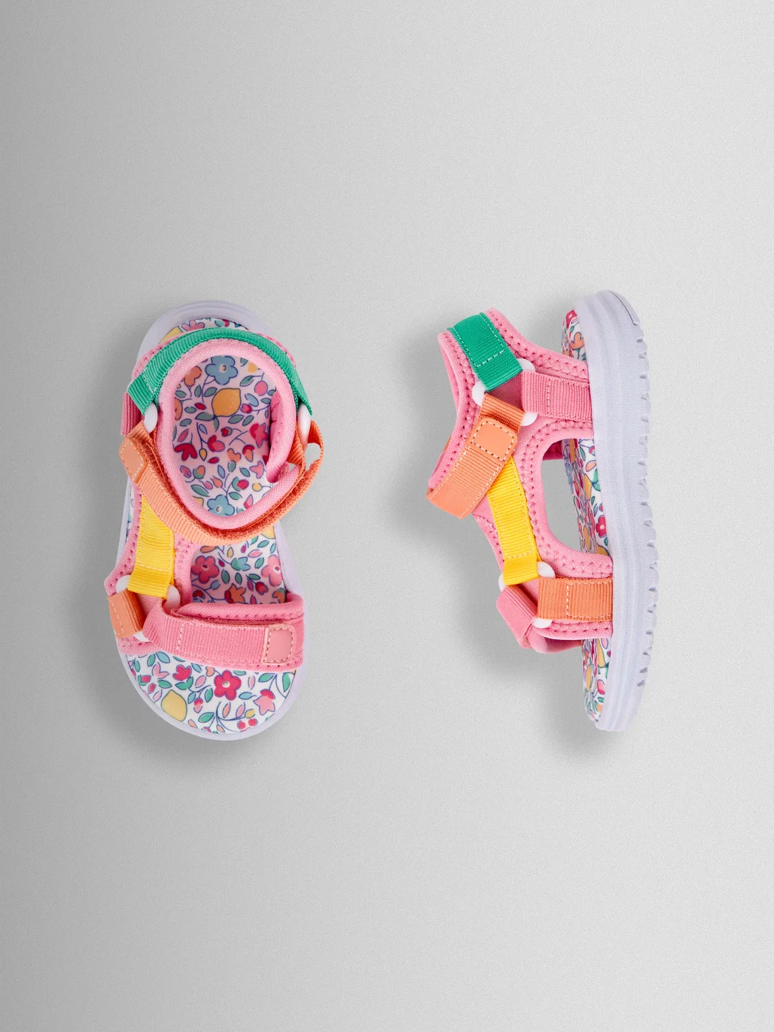 Сандалии JoJo Maman Bébé Colour Block, розовый — фото 3