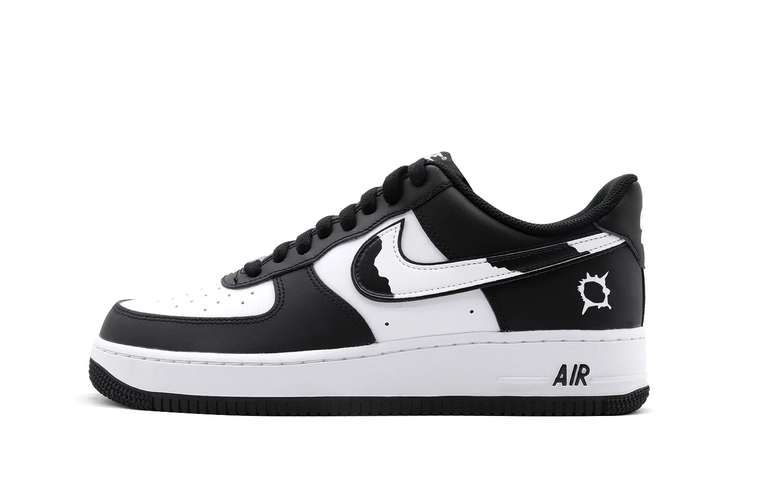

Кастомизированные кроссовки Nike Air Force 1 Skateboarding Shoes Unisex, белый/черный
