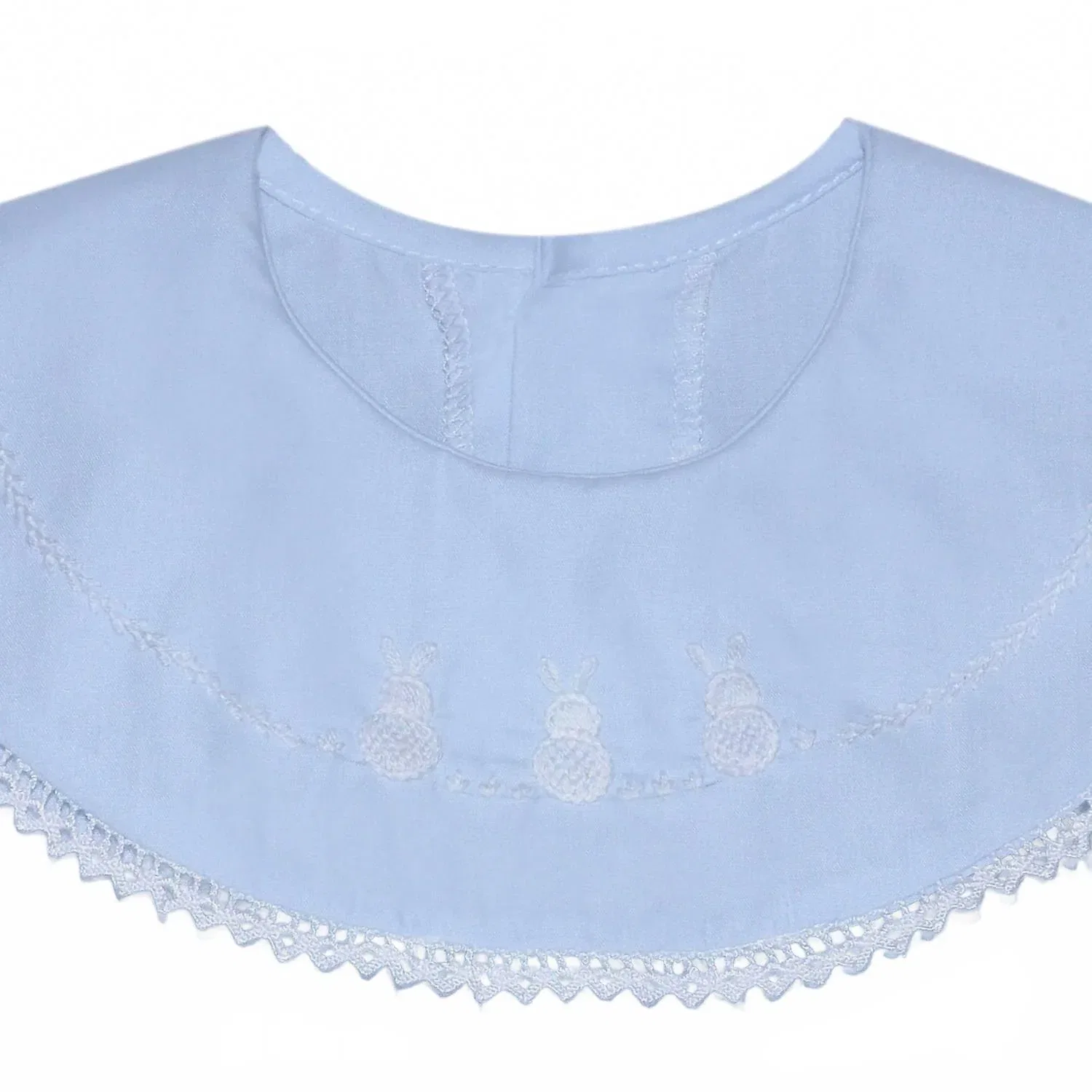 Детский боди-комбинезон для девочек с коротким рукавом и вышивкой Bailey Bubble Baby Sen, Bunnies — фото 2
