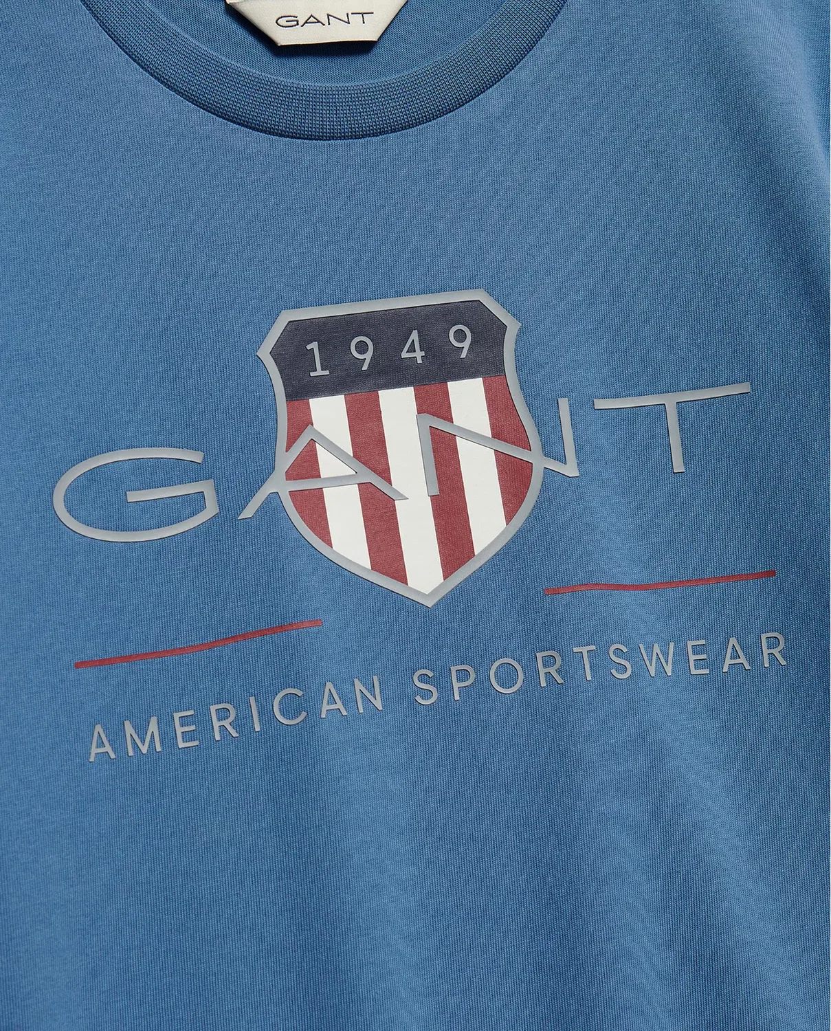 Детская футболка с коротким рукавом с логотипом Gant, Azul — фото 2