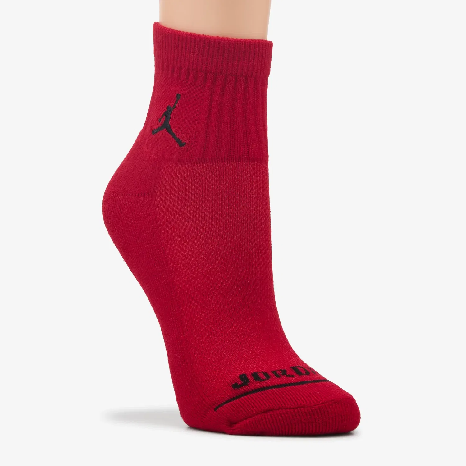 Набор из 6 пар средних носков Jordan Legend до щиколотки, Gym Red/White/Black Assorted — фото 3